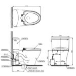 Bồn cầu 2 khối nắp gạt xả TOTO CS767RT8