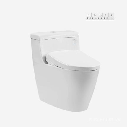 Bồn cầu liền khối nắp rửa điện tử MS636CDRW23