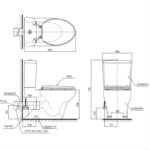 Bồn cầu 2 khối thoát ngang TOTO CS945PDT10