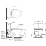 Bồn cầu nắp đóng êm 2 khối nắp TOTO CS767RT10
