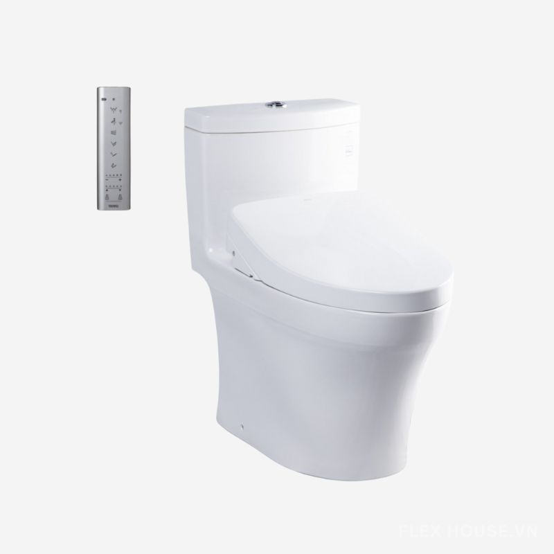 Bồn cầu nắp rửa điện tử giấu dây 1 khối TOTO MS889CDRW12 1 Bồn cầu nắp rửa điện tử 1 khối TOTO MS889CDRW12