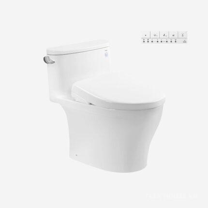 Bồn cầu nắp rửa điện tử liền khối TOTO MS887CRW23