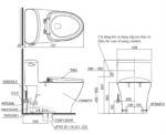 Bồn cầu nắp rửa điện tử liền khối TOTO MS887CRW23