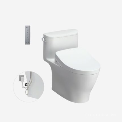 Bồn cầu nắp rửa điện tử liền khối TOTO MS887RW11