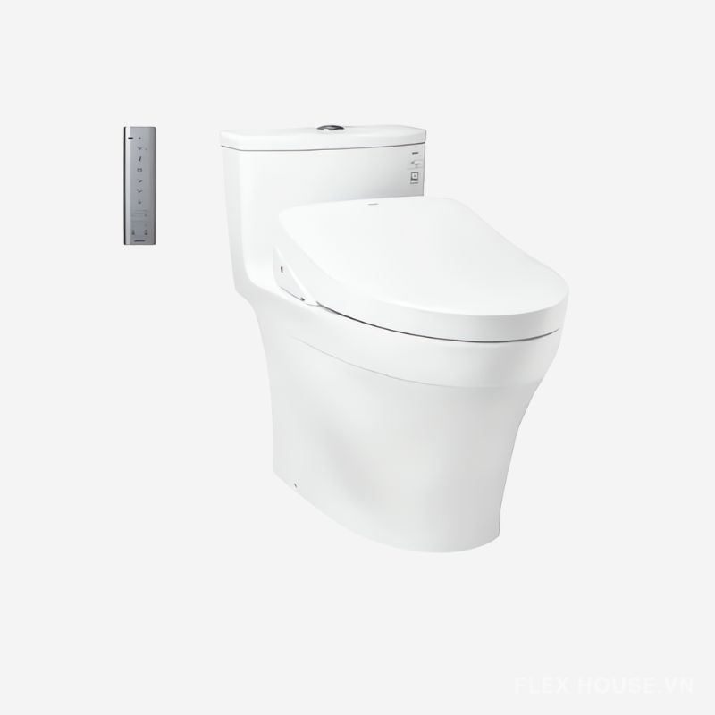 Bồn cầu nắp rửa thông minh giấu dây TOTO MS885CDW12 1 Bồn cầu nắp rửa thông minh giấu dây TOTO MS885CDW12