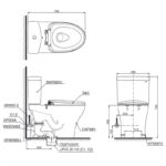 Bồn cầu nhấn xả 2 khối TOTO CS769DRT8