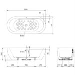 Bồn tắm đặt sàn nhựa TOTO PAY1717CPTNE