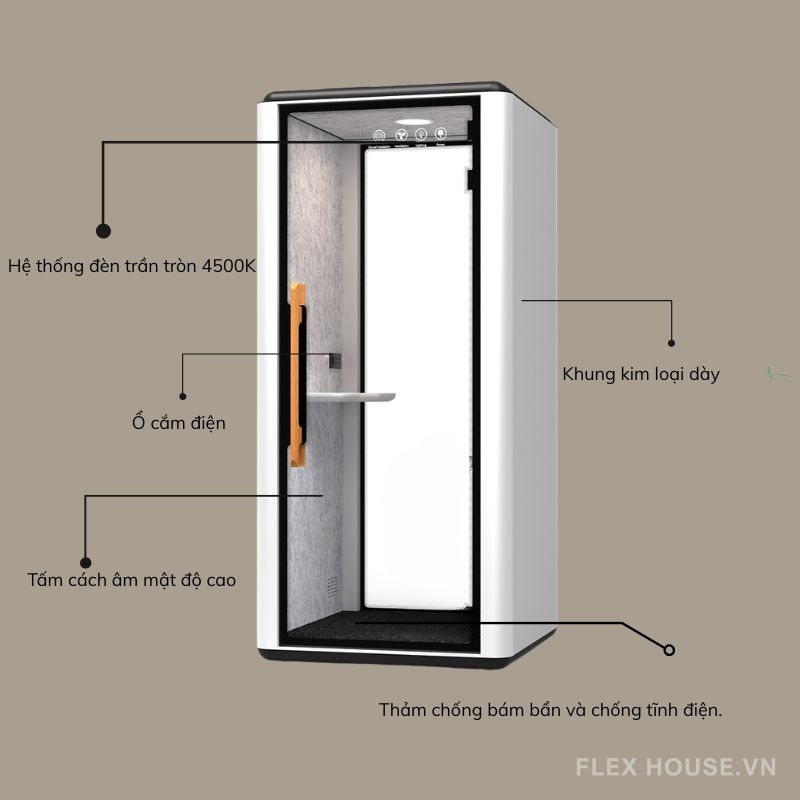 Booth cách âm cho văn phòng làm việc S-01