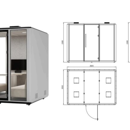 Cabin cách âm tiêu âm di động cho văn phòng XL-01