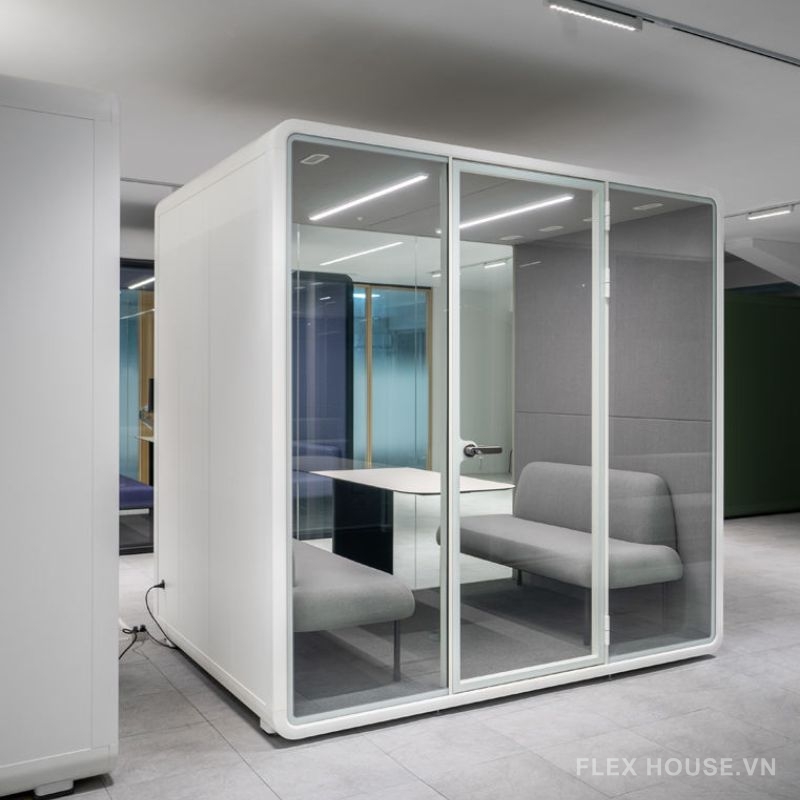 Cabin cách âm di động cho văn phòng trường học ZB-04 L (1) Cabin cách âm di động cho văn phòng trường học ZB-04 L