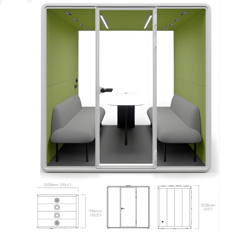 Cabin cách âm di động cho văn phòng trường học ZB-04 L (4) Cabin cách âm di động cho văn phòng trường học ZB-04 L