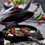 Chảo 2 mặt chiên nướng không dầu Capri 3219.00.12