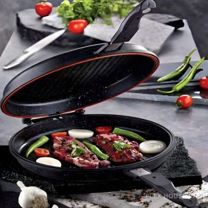 Chảo 2 mặt chiên nướng không dầu Capri 3219.00.12
