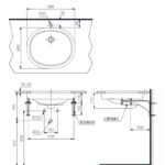 Chậu lavabo sứ âm bàn chữ nhật TOTO LT764