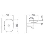 Chậu rửa Lavabo đặt bàn Inax AL-S620V