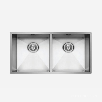 Chậu rửa bát 2 hố inox Tetragon 2B 100092001