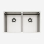 Chậu rửa bát 2 hố lắp âm MAKI ST-R-SL7420