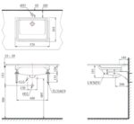 Chậu rửa lavabo âm bàn chữ nhật TOTO LT505T