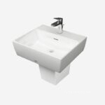 Chậu rửa mặt chân lửng treo tường TOTO LHT328C