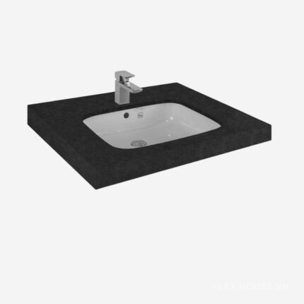 Chậu sứ lavabo âm bàn chữ nhật TOTO LT765