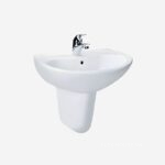 Chậu sứ rửa mặt chân lửng treo tường TOTO LHT240CS