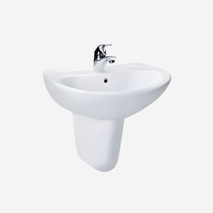 Chậu sứ rửa mặt chân lửng treo tường TOTO LHT240CS