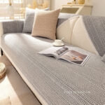 Drap bọc ghế sofa cotton viền ren kiểu Bắc Âu PJ6278 (1)