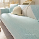 Drap bọc ghế sofa cotton viền ren kiểu Bắc Âu PJ6278 (1)