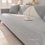 Drap bọc ghế sofa vải cotton viền gấp PJ6276