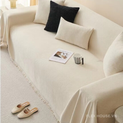 Drap bọc ghế sofa vải nhung mềm mịn PJ5495