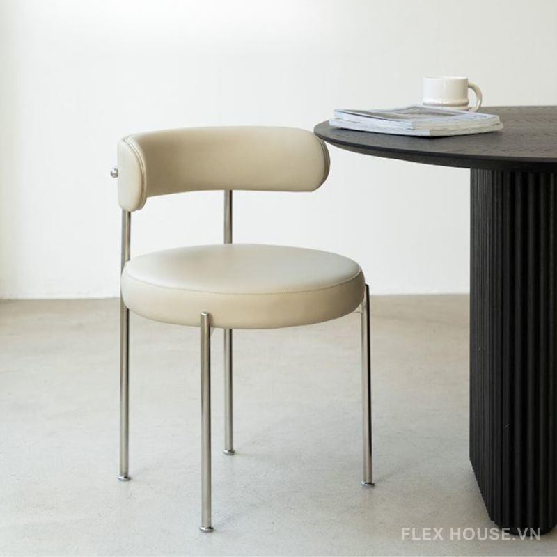 Ghế ăn bằng thép không gỉ sang trọng Nordic Light AX 7479 (1)