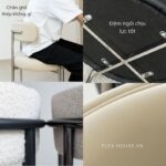 Ghế ăn bằng thép không gỉ sang trọng Nordic Light AX 7479 (1)