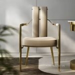 Ghế ăn gia đình bọc da gợn sóng Luxury LXY8161