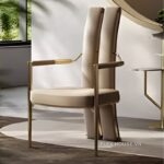 Ghế ăn gia đình bọc da gợn sóng Luxury LXY8161