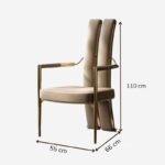 Ghế ăn gia đình bọc da gợn sóng Luxury LXY8161