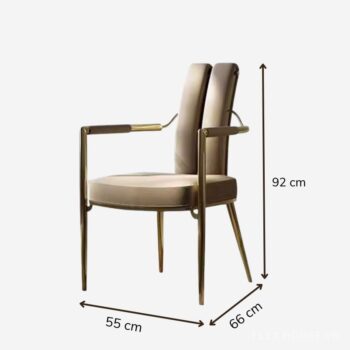Ghế ăn gia đình bọc da gợn sóng Luxury LXY8161