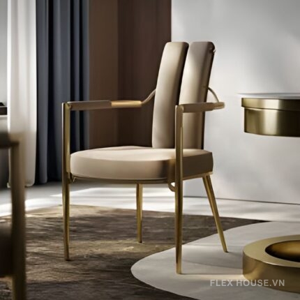 Ghế ăn gia đình bọc da gợn sóng Luxury LXY8161