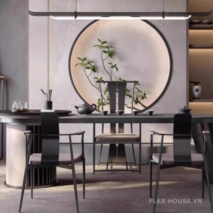 Ghế ăn kim loại lưng cao sang trọng AX4224