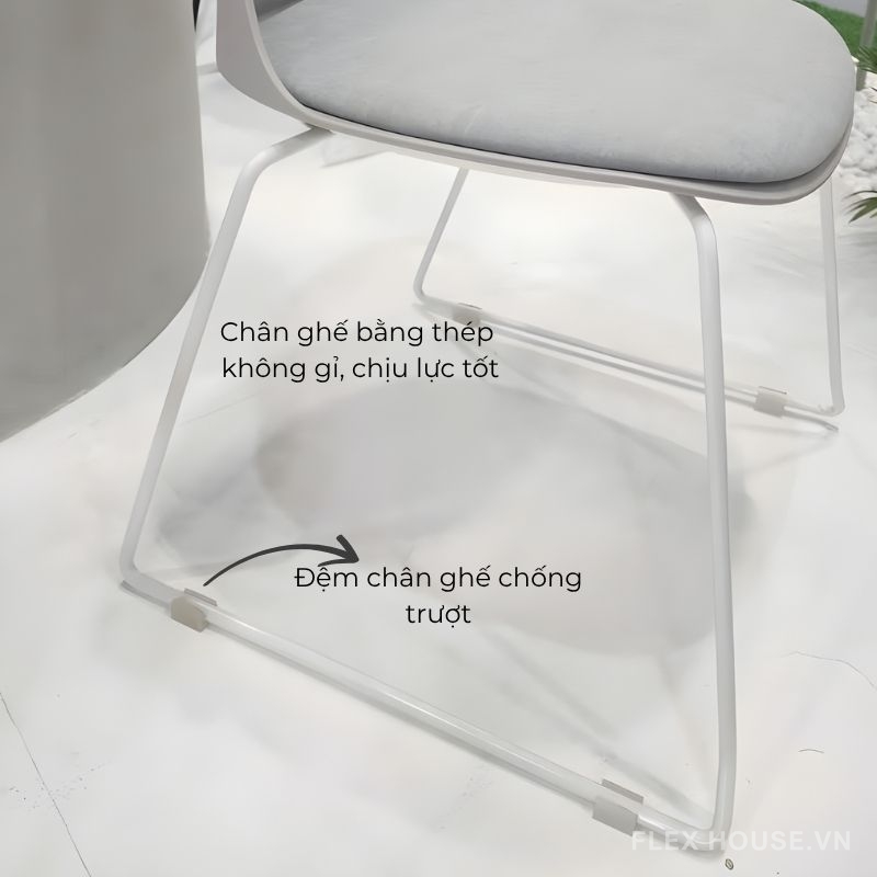 Ghế ăn tựa lưng nhựa hiện đại 