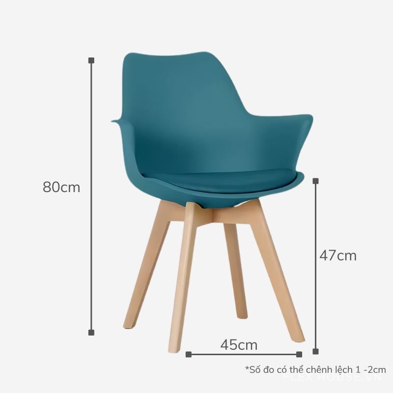 Ghế cà phê Eames lưng nhựa DM24073