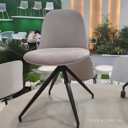 Ghế cà phê tựa lưng nhựa xoay 360 độ GAI72