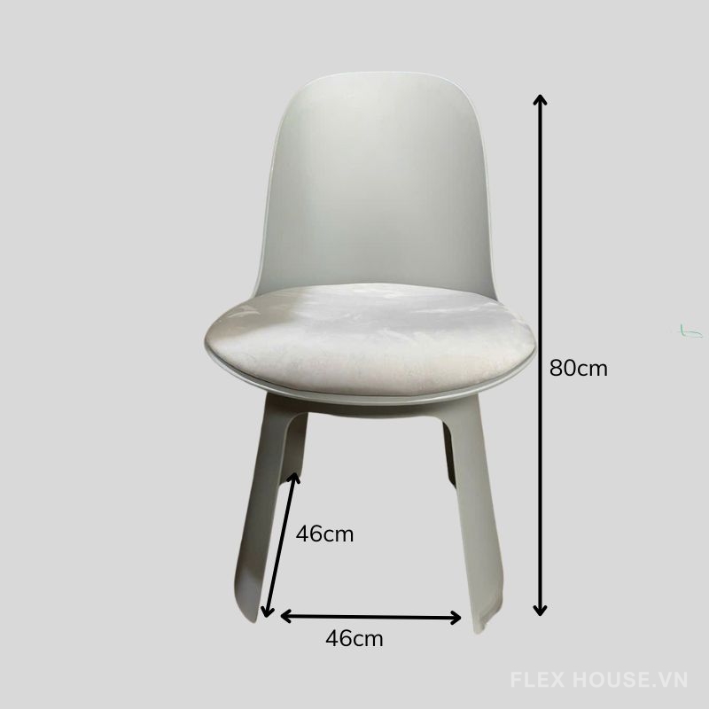Ghế cafe sân vườn tựa lưng nhựa hiên đại GAI62 