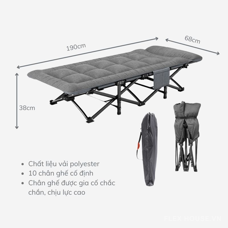 Ghế nghỉ trưa văn phòng gấp gọn tiện lợi YL7804 (10)