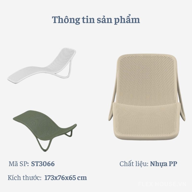 Ghế ngồi hồ bơi thư giãn nhựa cao cấp ST3066 2 Ghế ngồi hồ bơi thư giãn nhựa cao cấp ST3066