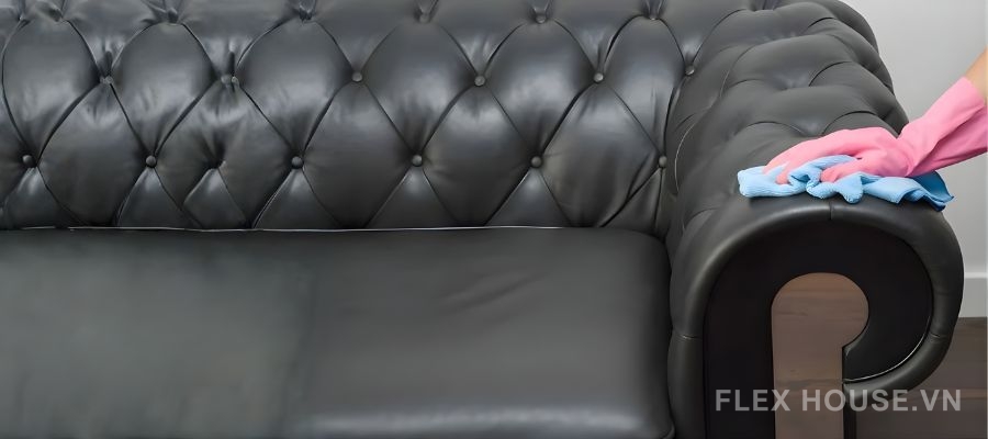 Cách vệ sinh ghế sofa da đúng chuẩn để luôn như mới 14 Ghế sofa da