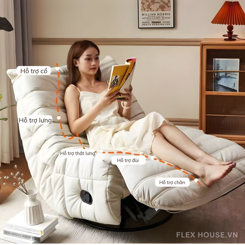 Ghế sofa đơn xoay thư giãn đa năng JF3934
