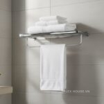 Giá treo khăn tắm 3 ngăn bằng đồng Inax KFS-945VA
