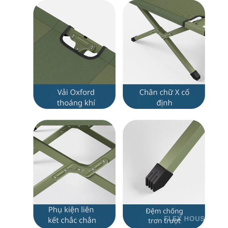Giường dã ngoại đơn di động gấp gọn YL4082