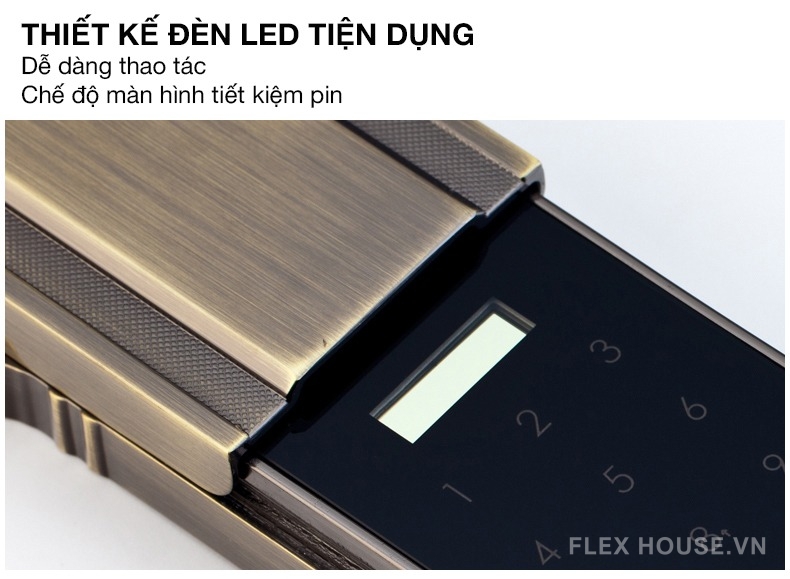 Khóa cửa điện tử cổ điển điều khiển từ xa Kaadas 6001 14