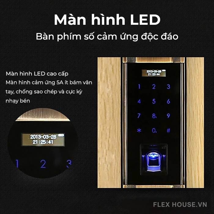 Khóa cửa điện tử cổ điển điều khiển từ xa Kaadas 6001 18